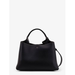 Micro leather crossbody bag with iconic stitching on the front