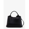 Micro leather crossbody bag with iconic stitching on the front