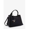 Micro leather crossbody bag with iconic stitching on the front