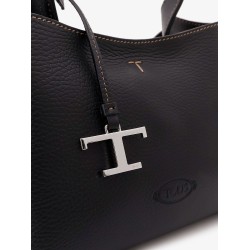 Micro leather crossbody bag with iconic stitching on the front