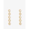 Brass Script Earrings