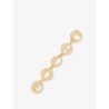 Brass Script Earrings