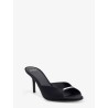 Luana satin sandals with rhinestone detail on the front