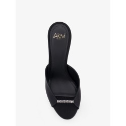 Luana satin sandals with rhinestone detail on the front