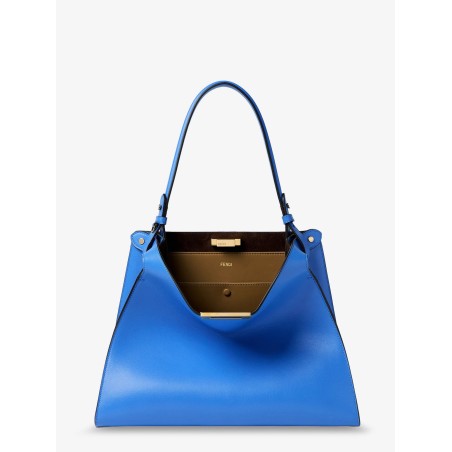 Fendi Way Medium leather shoulder bag with contrasting lining