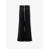 Bias viscose and silk trousers