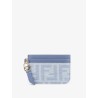 Denim Baguette Card Holder with FF Motif