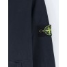 Cotton sweatshirt with side logo patch