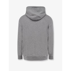Cotton sweatshirt with front embroidered logo
