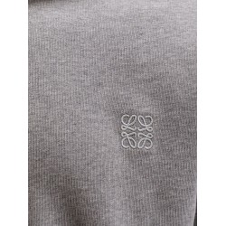 Cotton sweatshirt with front embroidered logo