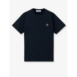 Cotton T-shirt with front logo patch