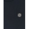 Cotton T-shirt with front logo patch