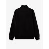 Cotton sweatshirt with side logo patch