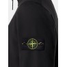 Cotton sweatshirt with side logo patch