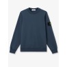 Cotton sweatshirt with side logo patch