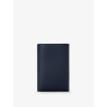 Anagram leather wallet with front logo