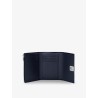 Anagram leather wallet with front logo