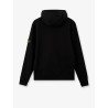 Cotton sweatshirt with side logo patch