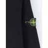 Cotton sweatshirt with side logo patch