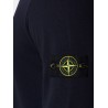 Wool sweater with side logo patch