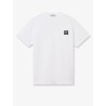 Cotton T-shirt with front logo patch