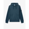 Cotton sweatshirt with side logo patch