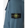 Cotton sweatshirt with side logo patch