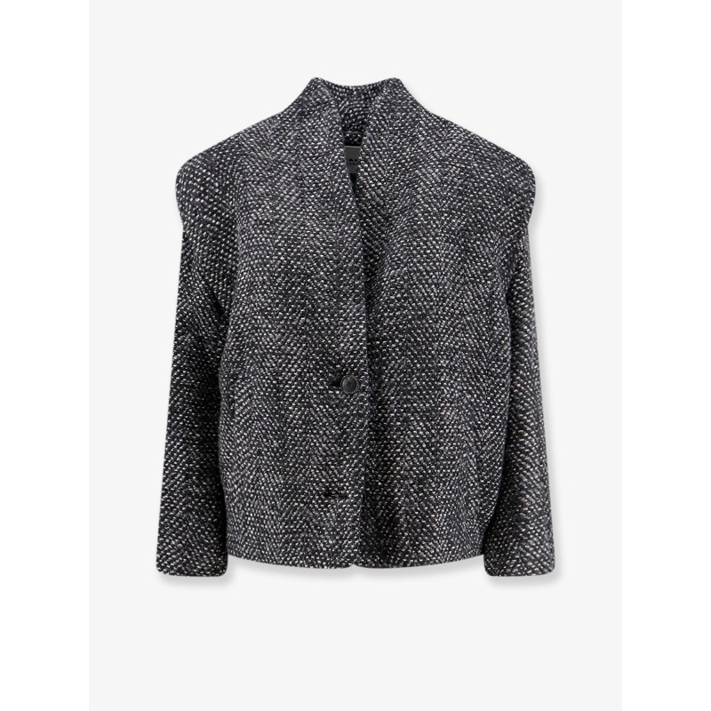 Drogo mélange fabric coat