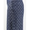 Cotton denim trousers with GG motif