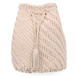 BORSA "POMPOM DOUBLE JUMP TAN"