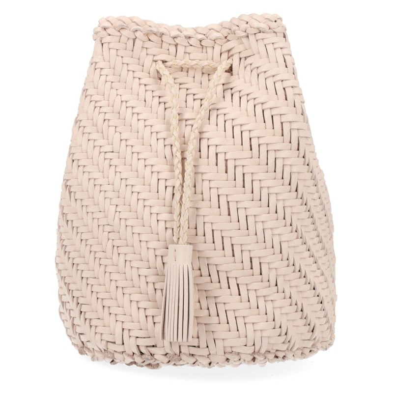 BORSA "POMPOM DOUBLE JUMP TAN"