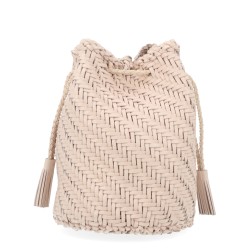 BORSA "POMPOM DOUBLE JUMP TAN"