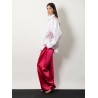 Casia cotton shirt with multicolored sequin detail