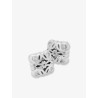 Anagram Bombé sterling silver earrings
