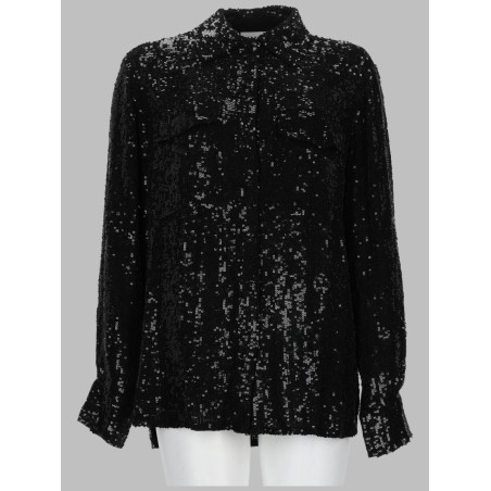 CAMICIA "GADGET" CON PAILLETTES