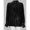 CAMICIA "GADGET" CON PAILLETTES