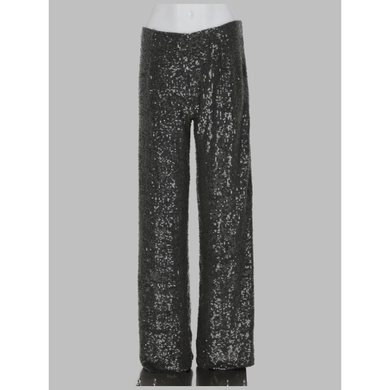 PANTALONE DRITTO CON PAILLETTES