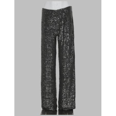 PANTALONE DRITTO CON PAILLETTES