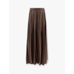 MXMLivrea pleated jersey long skirt