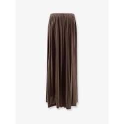MXMLivrea pleated jersey long skirt