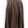 MXMLivrea pleated jersey long skirt