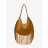 Oskan suede shoulder bag
