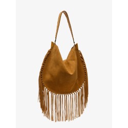 Oskan suede shoulder bag