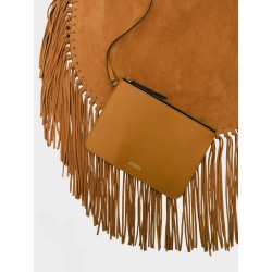 Oskan suede shoulder bag