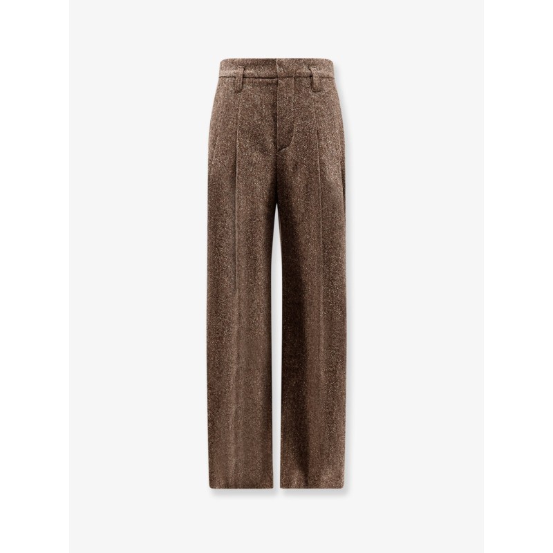 Mélange wool blend trousers