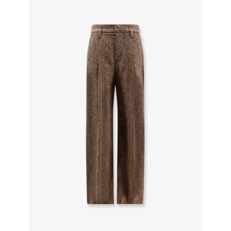 Mélange wool blend trousers