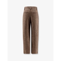 Mélange wool blend trousers