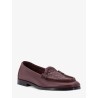 Silenzio leather loafers with Intrecciato pattern