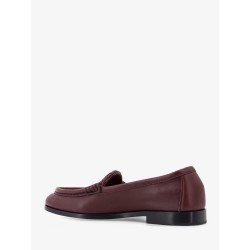 Silenzio leather loafers with Intrecciato pattern