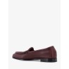 Silenzio leather loafers with Intrecciato pattern